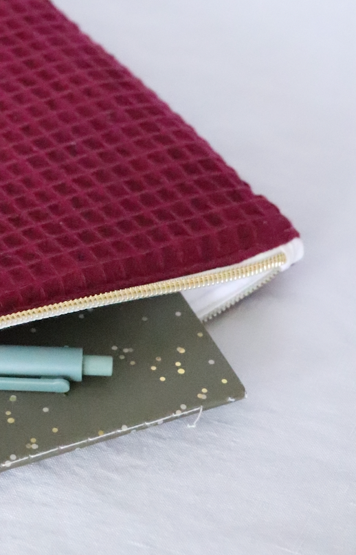 Petite Pochette Plate - Nid d'Abeille