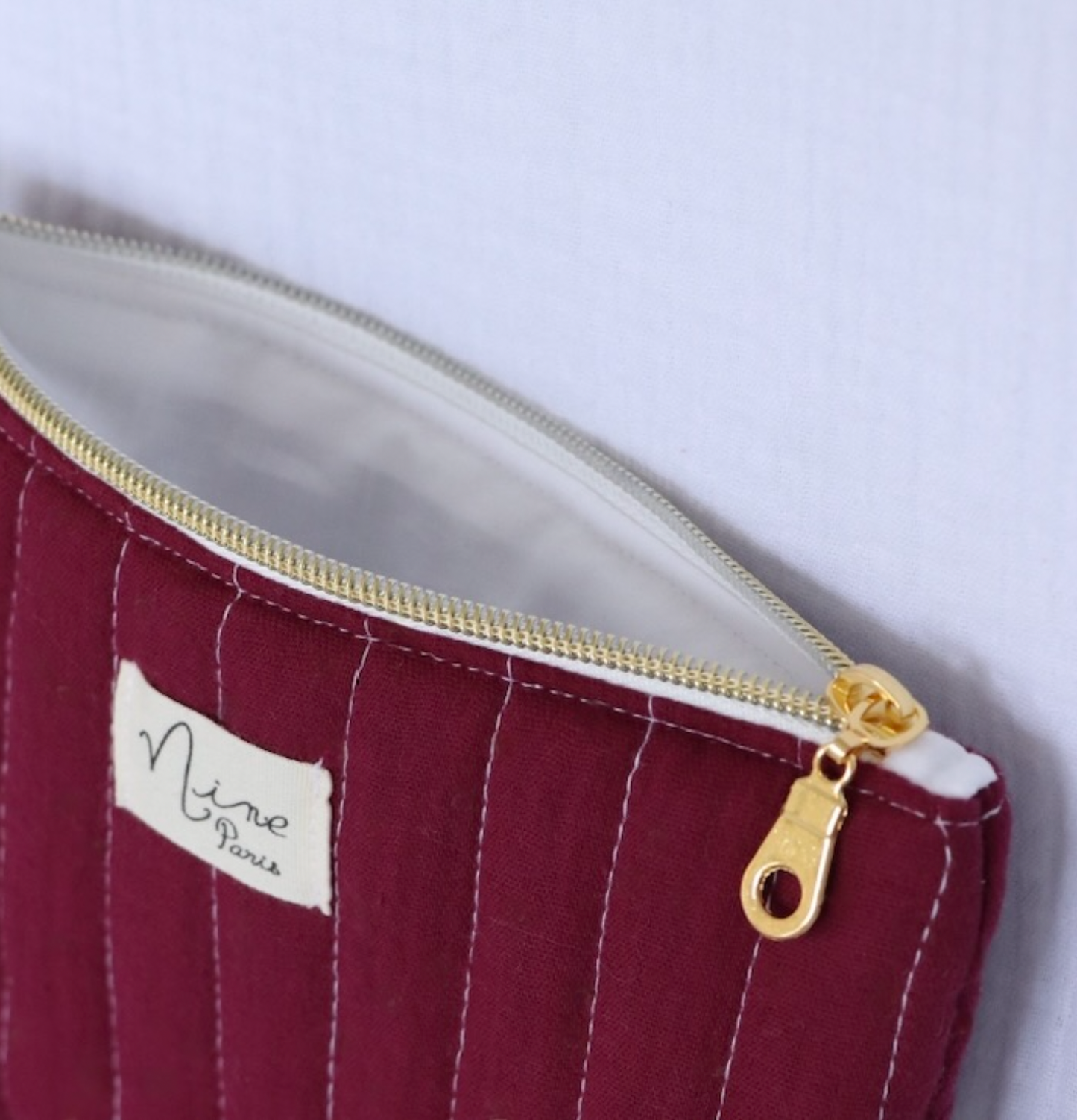Pochette ordinateur - Gaze de Coton Uni