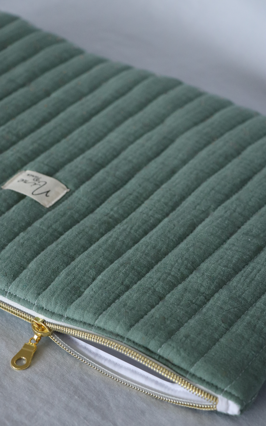 Pochette tablette - Gaze de Coton Uni