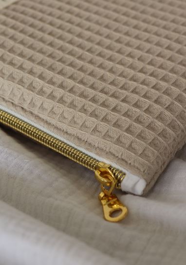 Petite Pochette Plate - Nid d'Abeille