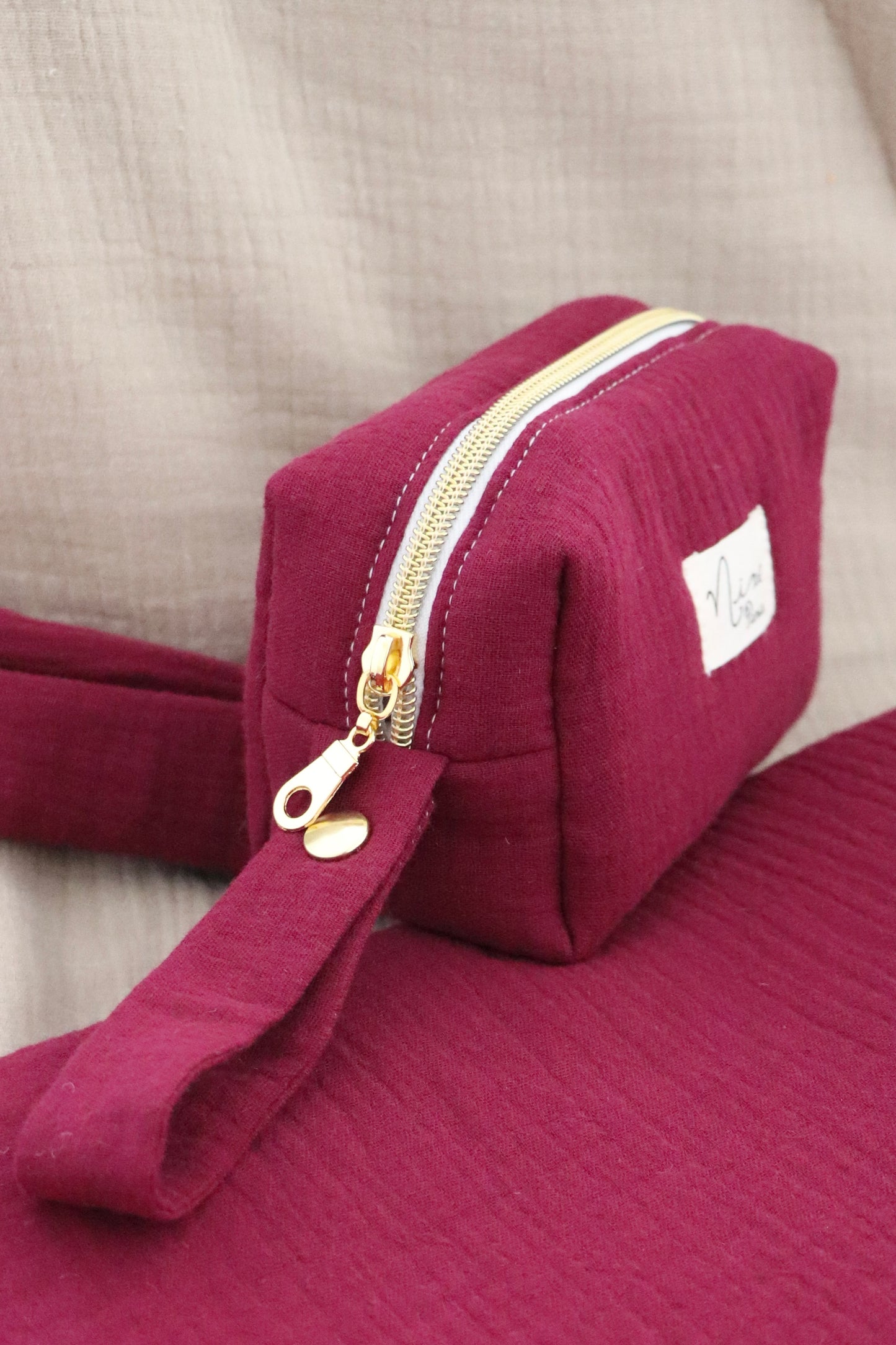 Trousse - Gaze de coton Uni