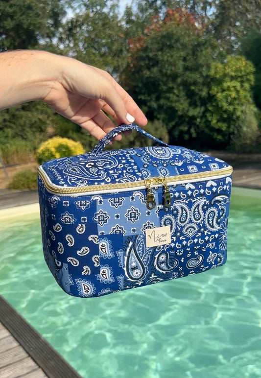 Vanity - motif bandana bleu