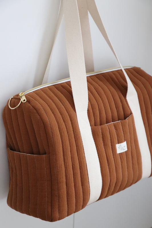 Sac à langer/Sac de week-end gaze de coton