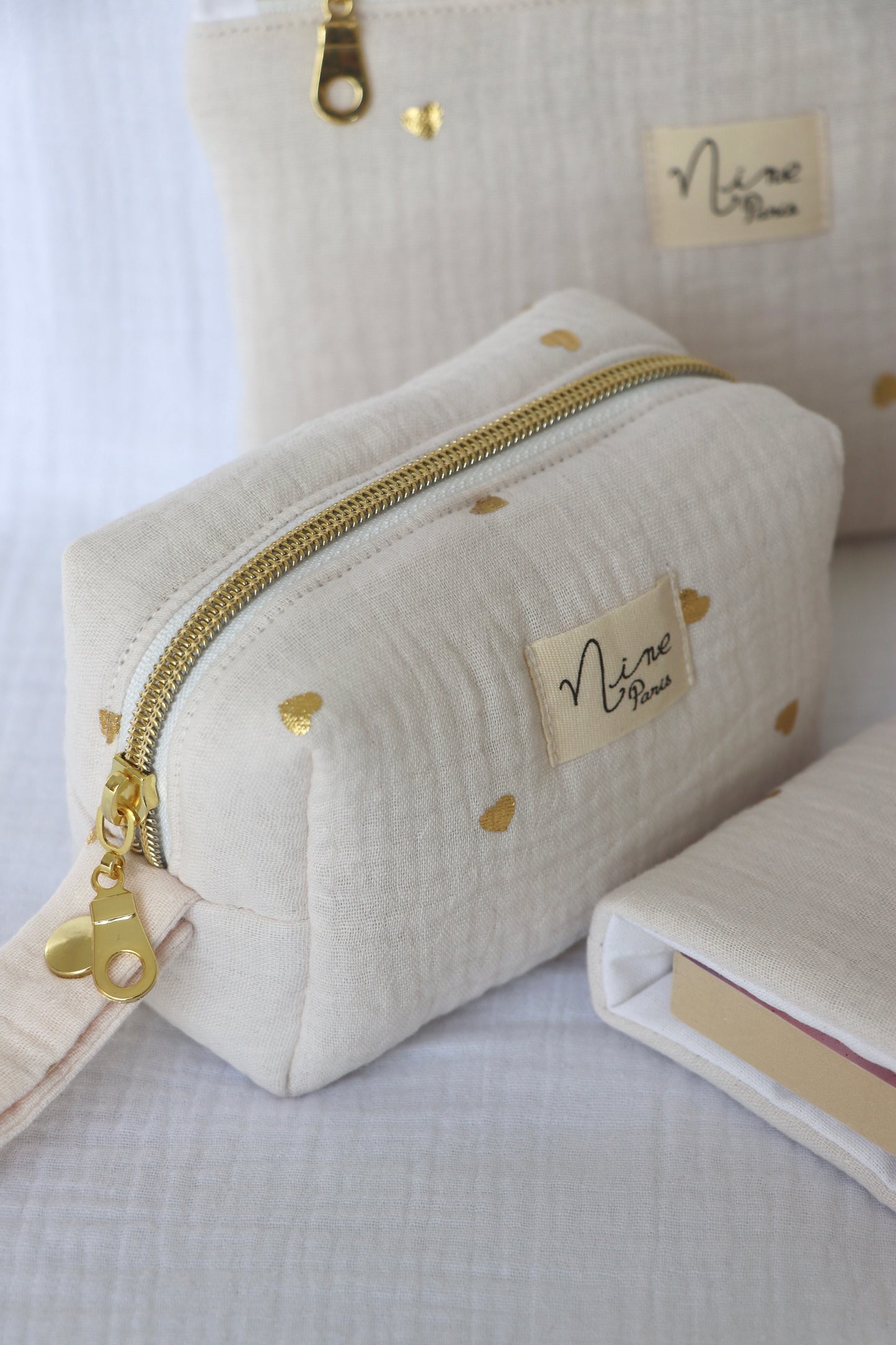Trousse - Cœur doré
