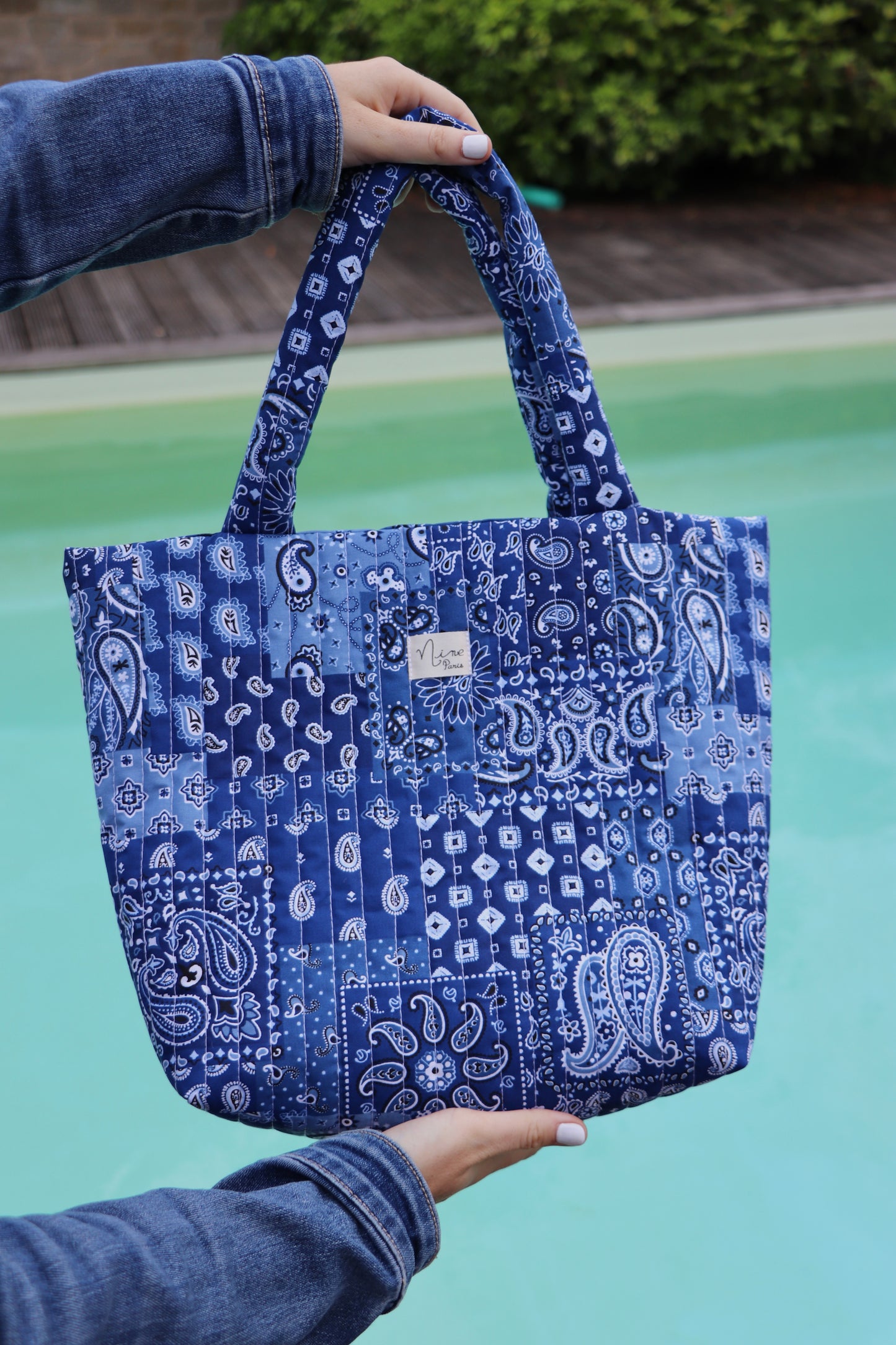 Sac - motif bandana bleu