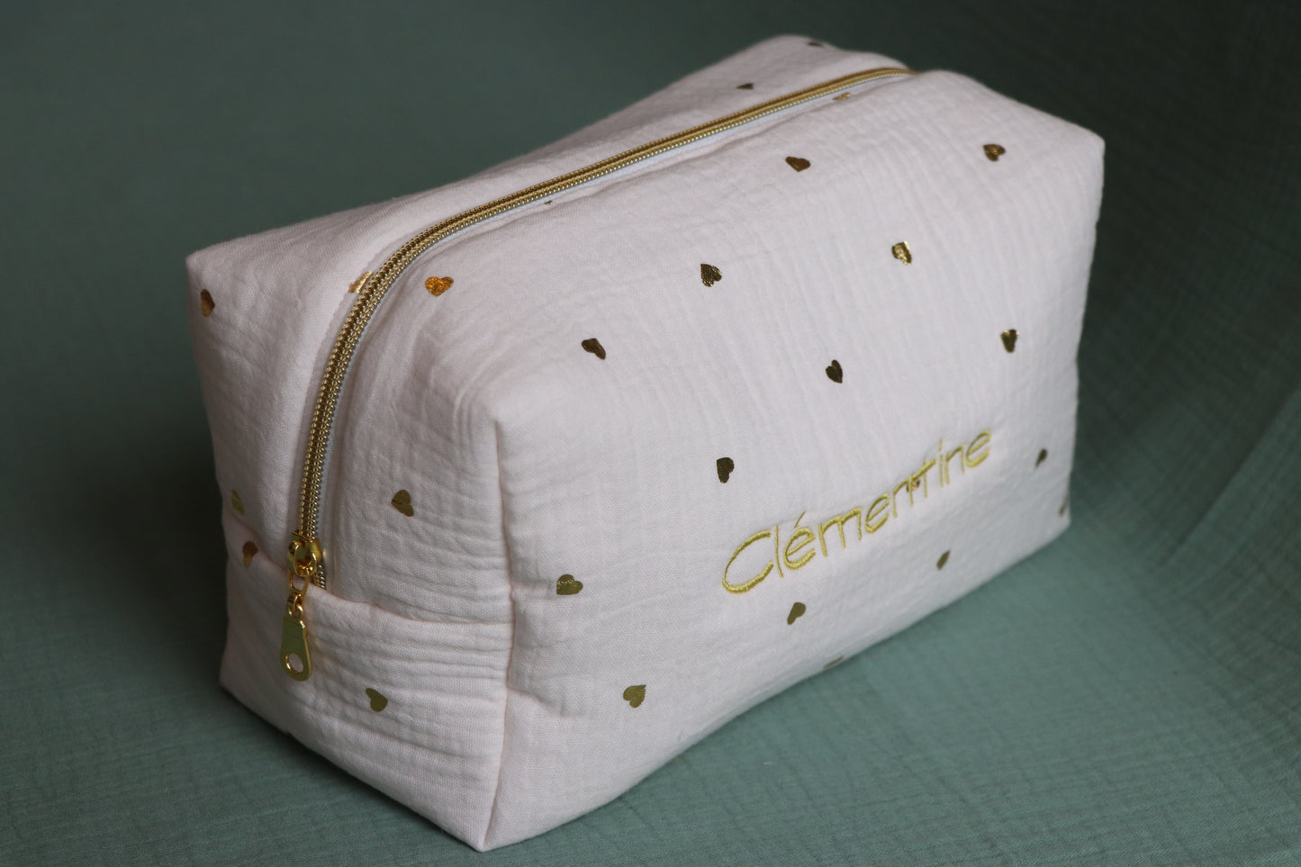 Trousse - Cœur doré
