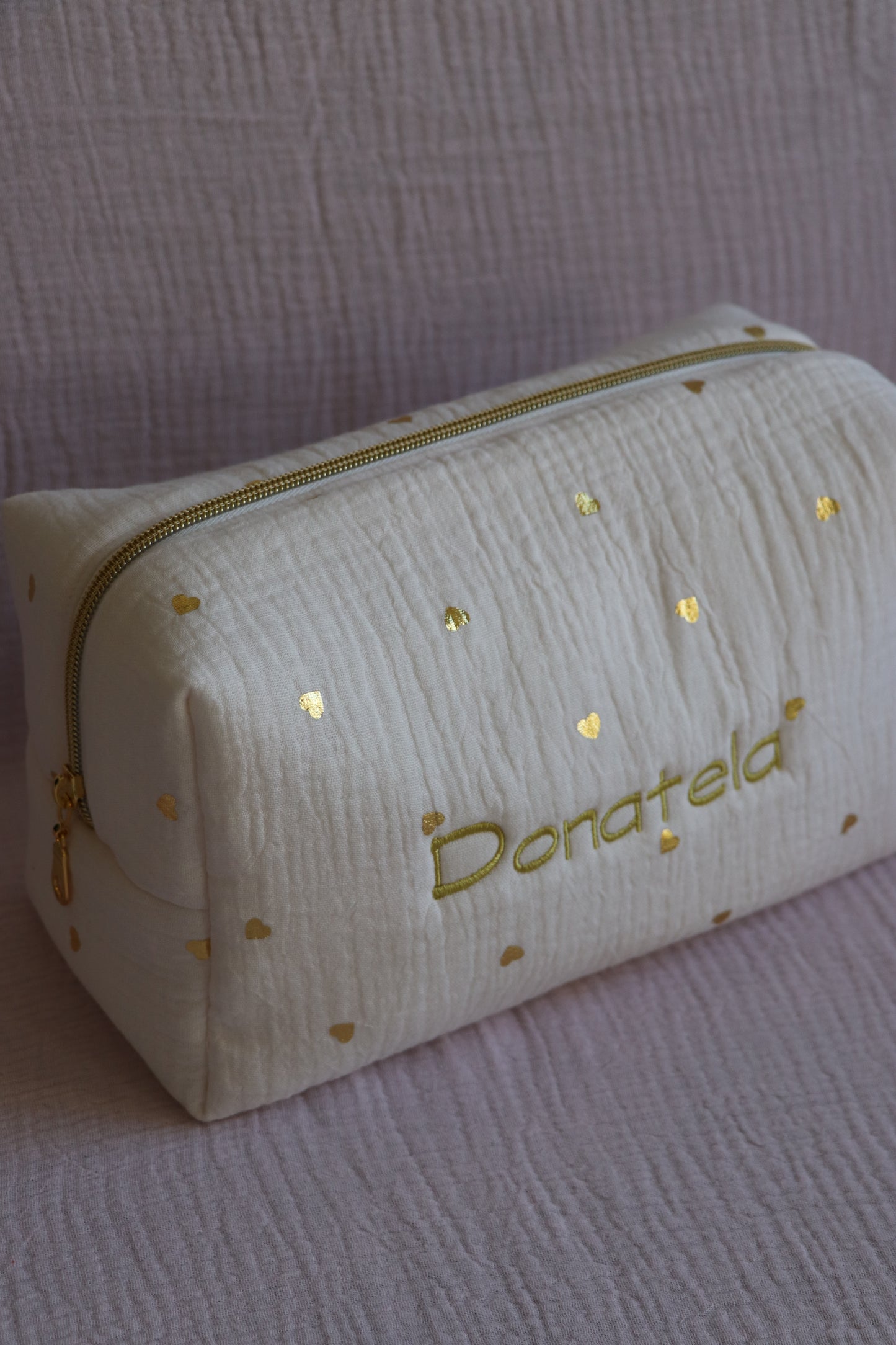 Trousse - Cœur doré