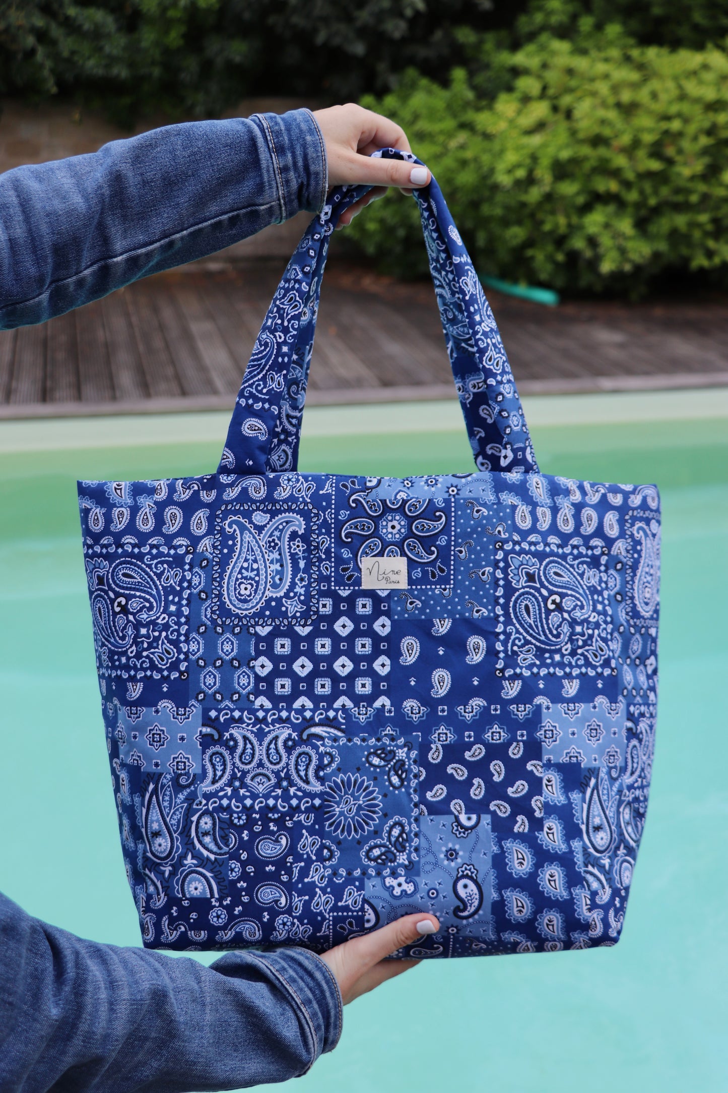 Sac - motif bandana bleu