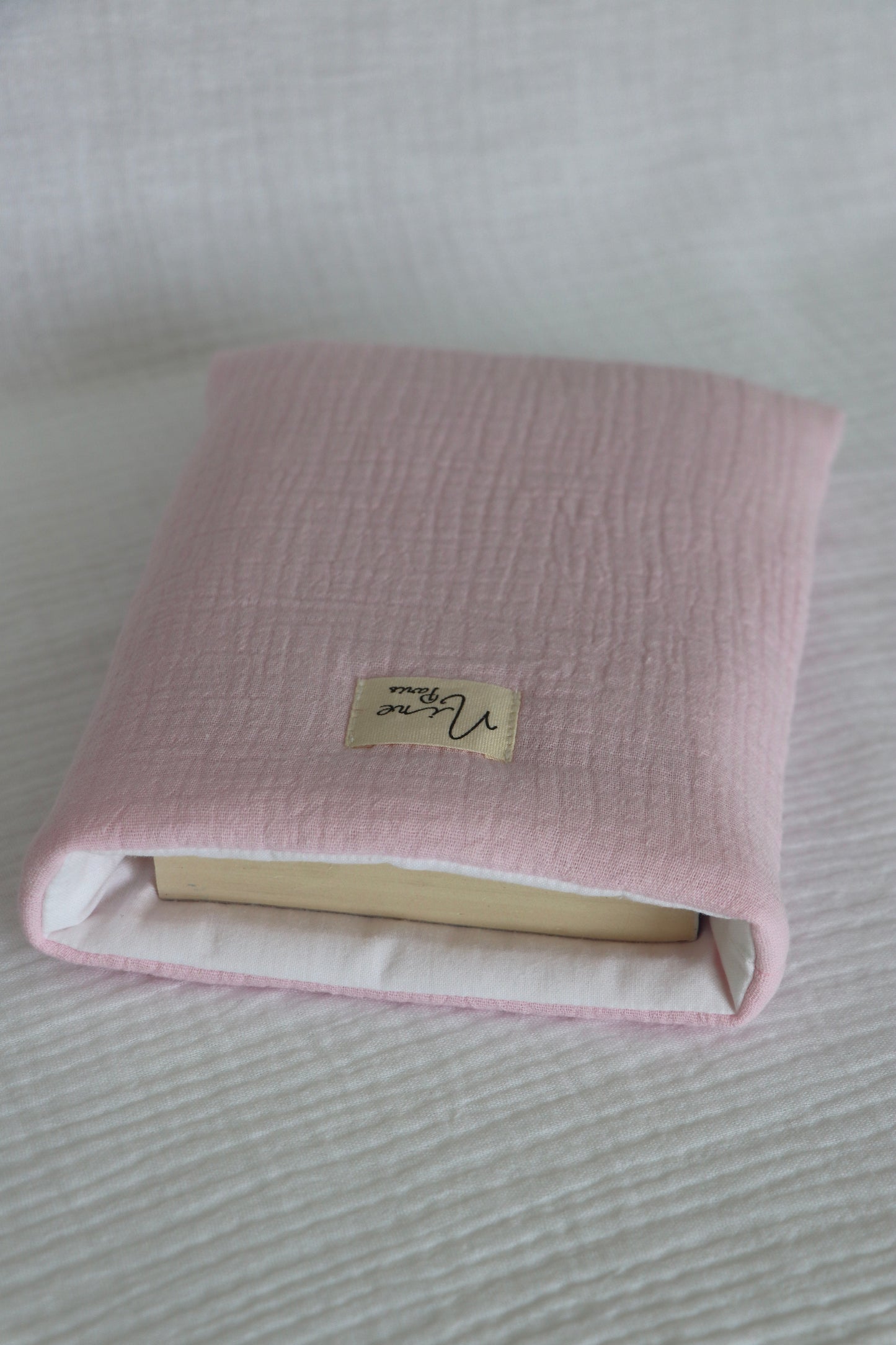 Housse de livre - Gaze de coton Uni