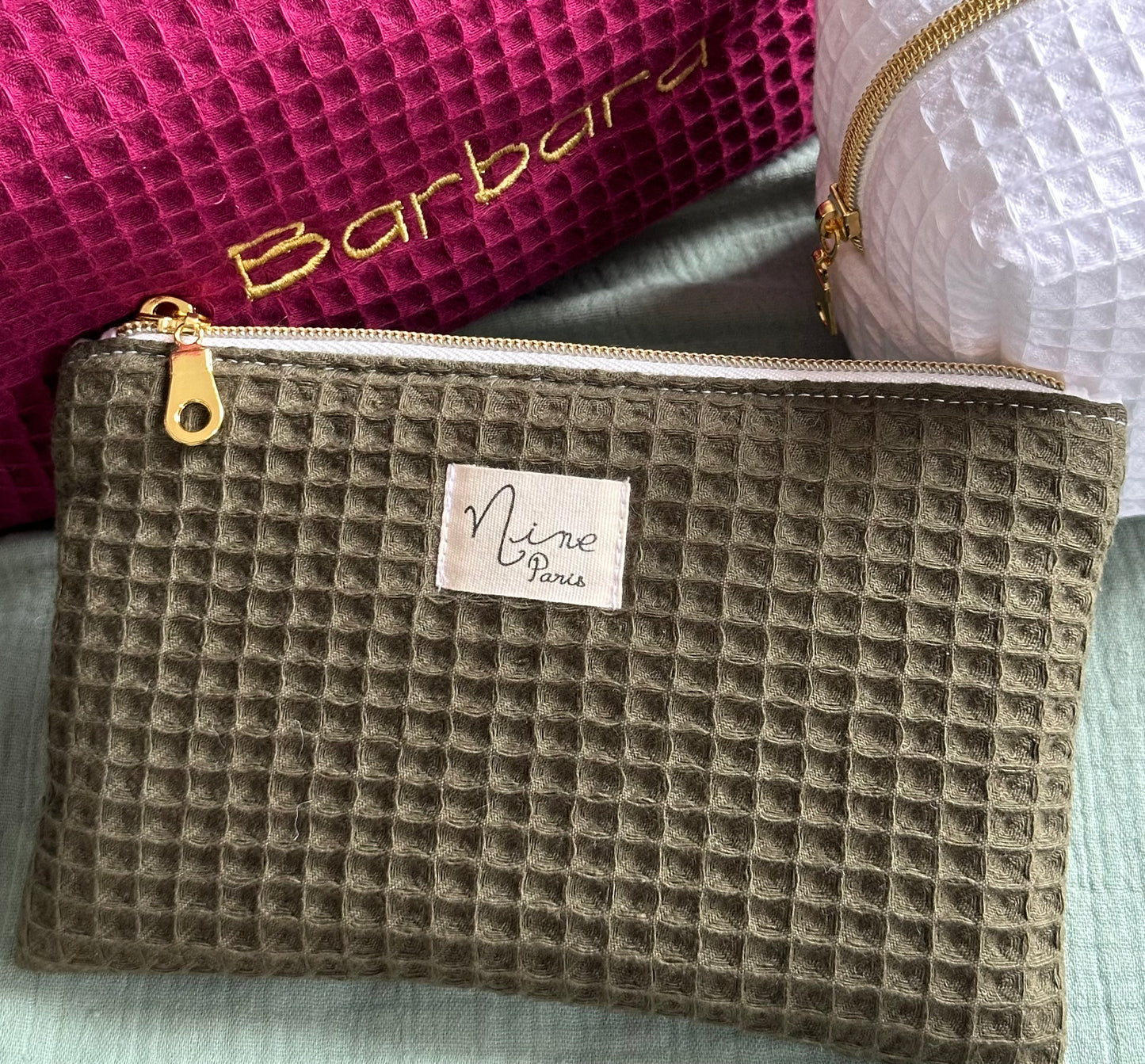 Petite Pochette Plate - Nid d'Abeille