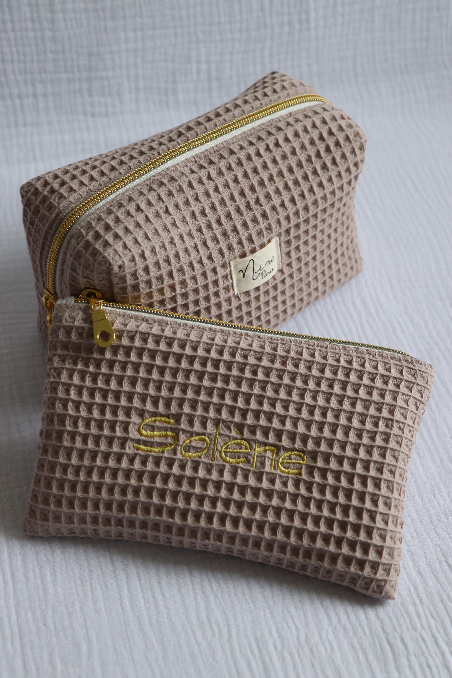 Petite Pochette Plate - Nid d'Abeille
